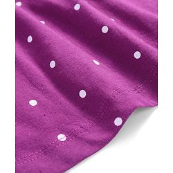 Babyhug Single Jersey Knit Sleeveless Frock with Polka Dots Print - Wine