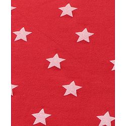 Babyhug Knit 100% Cotton Terry Towel with Star Print L 77 x B 74 cm - Red