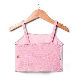 Babyhug Woven Three Fourth Sleeves Top & Palazzo Set with Floral Embroidered Jacket and Lace Detailing - Pink