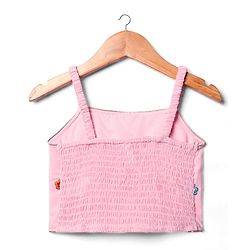 Babyhug Woven Three Fourth Sleeves Top & Palazzo Set with Floral Embroidered Jacket and Lace Detailing - Pink