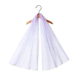 Babyhug Woven Short Sleeves Full Sequinned Detailing  Choli Lehenga & Dupatta Set - Lavender