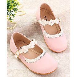 Cute Walk by Babyhug Buckle Closure Ballerina - Baby Pink