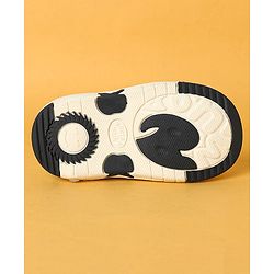 Cute Walk by Babyhug Velcro Closure Casual Shoes with Kitty Patch - Light Yellow
