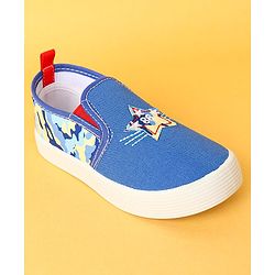Cute Walk by Babyhug Slip On  Casual Shoes With Star Patch - Blue