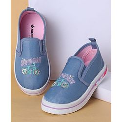 Cute Walk by Babyhug Slip On Casual Shoes with Cycle Embroidery -  White