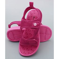 Cute Walk by Babyhug Sandals with Velcro Closure - Dark Pink