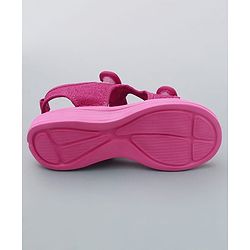 Cute Walk by Babyhug Sandals with Velcro Closure - Dark Pink