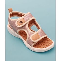 Cute Walk by Babyhug Sandals with Velcro Closure - Beige