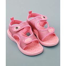 Cute Walk by Babyhug Sandals with Velcro Closure - Dark Pink