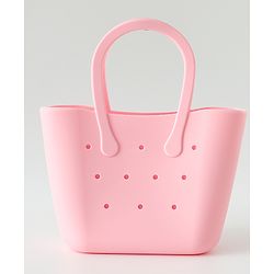 Babyhug Hand Bag With Butterfly & Bow Applique Free Size - Pink