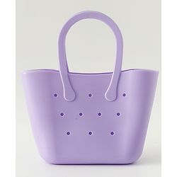 Babyhug Hand Bag With Floral & Stars Applique Free Size - Purple