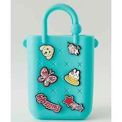 Babyhug Free Size Sling Bag With Butterfly Applique & Detachable Straps - Blue