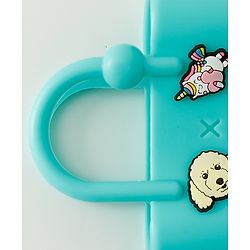 Babyhug Free Size Sling Bag With Butterfly Applique & Detachable Straps - Blue