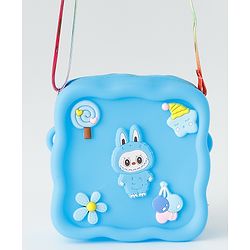 Babyhug Free Size Sling Bag With Animal Applique & Detachable Straps - Blue