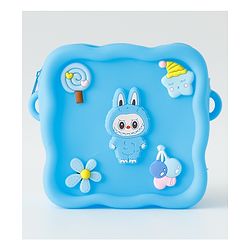 Babyhug Free Size Sling Bag With Animal Applique & Detachable Straps - Blue