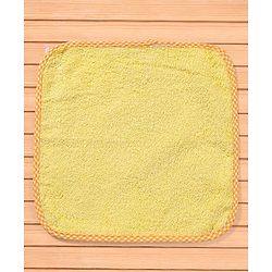 Babyhug 100% Cotton Terry Knit Solid Wash Cloths L 25 x B 25 cm Pack of 6 - Multicolor