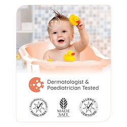 Babyhug Advanced Sensitive Peach Milk Shampoo No Tear Formula Suitable For Newborn Baby Pack of 2 - 100 ml each