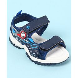 Cute Walk by Babyhug Velcro Closure Sandals With Applique- Navy Blue