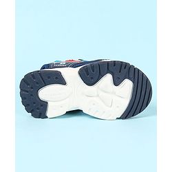 Cute Walk by Babyhug Velcro Closure Sandals With Applique- Navy Blue