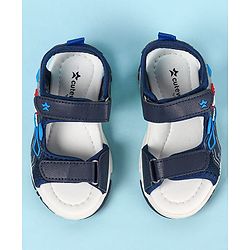 Cute Walk by Babyhug Velcro Closure Sandals With Applique- Navy Blue