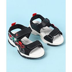 Cute Walk by Babyhug Velcro Closure Sandals With Applique- Navy Blue