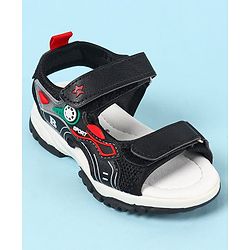Cute Walk by Babyhug Velcro Closure Sandals With Applique- Navy Blue