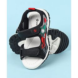 Cute Walk by Babyhug Velcro Closure Sandals With Applique- Navy Blue