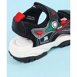 Cute Walk by Babyhug Velcro Closure Sandals With Applique- Navy Blue