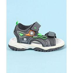 Cute Walk by Babyhug Velcro Closure Sandals With Applique- Navy Blue