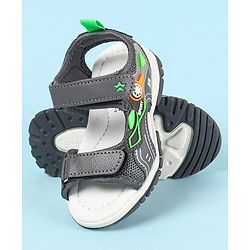 Cute Walk by Babyhug Velcro Closure Sandals With Applique- Navy Blue