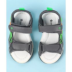 Cute Walk by Babyhug Velcro Closure Sandals With Applique- Navy Blue