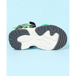 Cute Walk by Babyhug Velcro Closure Sandals with Basketball Design - Grey
