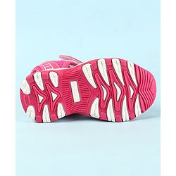 Cute Walk by Babyhug Velcro Closure Sandals with Butterfly Applique - Pink