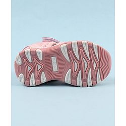 Cute Walk by Babyhug Velcro Closure Sandals with Butterfly Applique - Pink