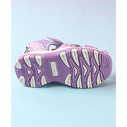 Cute Walk by Babyhug Velcro Closure Sandals with Butterfly Applique - Pink