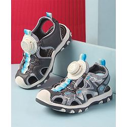 Cute Walk by Babyhug Slip On Sandals - Grey