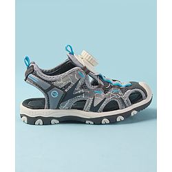 Cute Walk by Babyhug Slip On Sandals - Grey