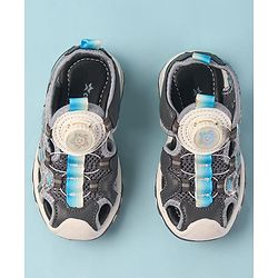 Cute Walk by Babyhug Slip On Sandals - Grey