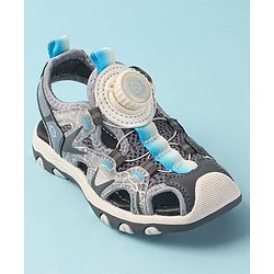 Cute Walk by Babyhug Slip On Sandals - Grey