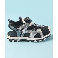 Cute Walk by Babyhug Slip On Sandals - Grey