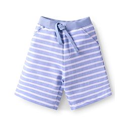 Babyhug Single Jersey Knit Half Sleeves T-Shirt & Shorts Set with Fun Trip Print - Lavender