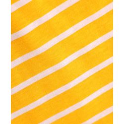 Babyhug 100% Cotton Single Jersey Knit Sleeveless Sando With Striped Print - Yellow