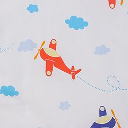 Babyhug Cotton Digital Print Quilt Aeroplane Theme - White
