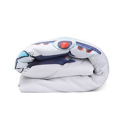 Babyhug Cotton Digital Print Quilt Aeroplane Theme - White
