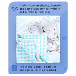 Babyhug Cotton Digital Print Quilt Aeroplane Theme - White