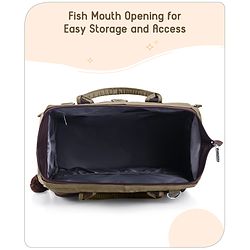 Babyhug 3-in-1 Diaper Bag Multifunctional Tote Sling & Backpack for Travel  - Brown