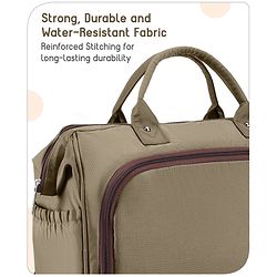 Babyhug 3-in-1 Diaper Bag Multifunctional Tote Sling & Backpack for Travel  - Brown