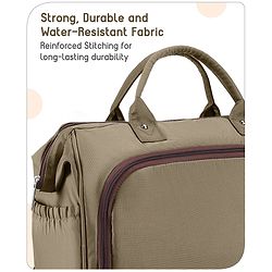 Babyhug 3-in-1 Diaper Bag Multifunctional Tote Sling & Backpack for Travel  - Brown