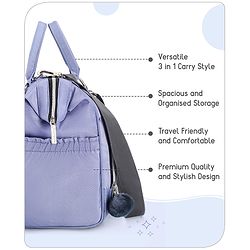 Babyhug 3-in-1 Diaper Bag Multifunctional Tote Sling & Backpack for Travel  - Brown