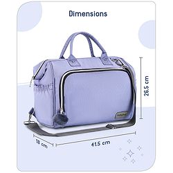 Babyhug 3-in-1 Diaper Bag Multifunctional Tote Sling & Backpack for Travel  - Brown